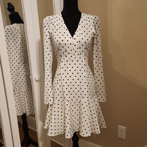 Elegant Polka Dot Dress